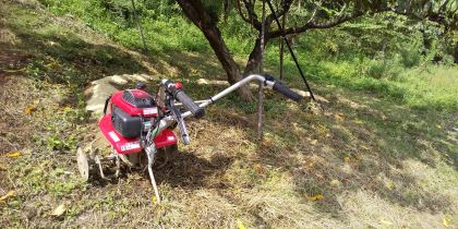 管理機で打ち込み